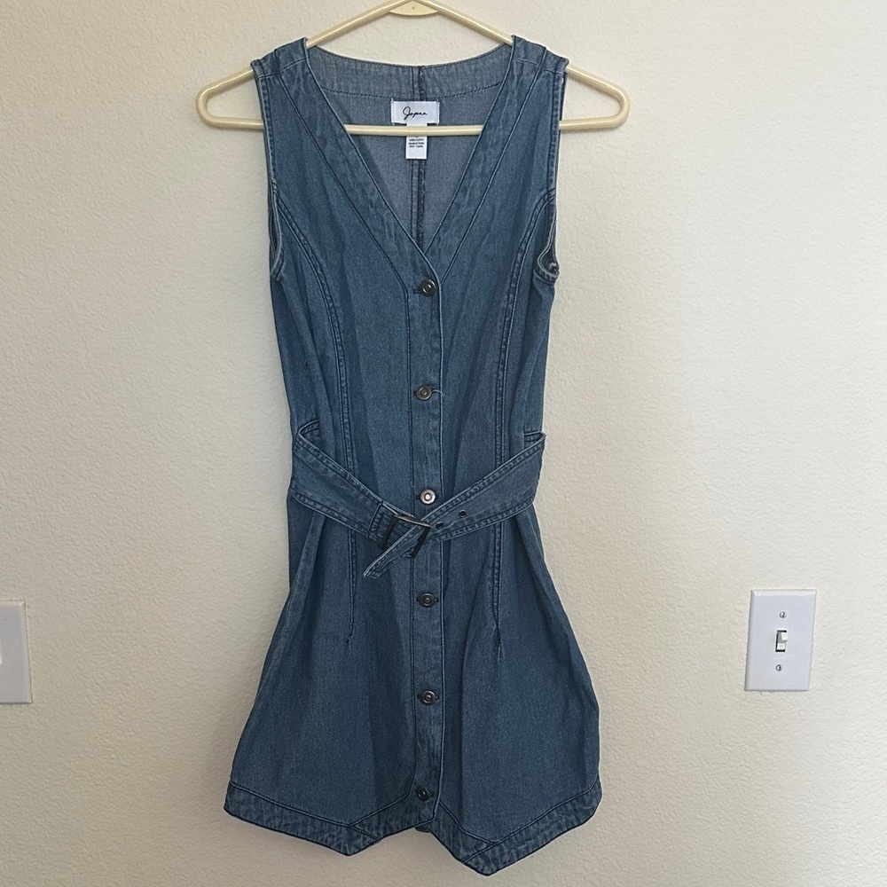 Japna Belted Denim Dress